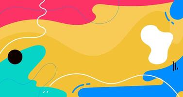 A colorful abstract background with a black dot vector