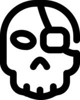 skull icon design, 32px size vector