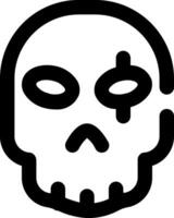 skull icon design, 32px size vector