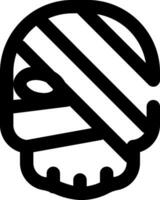 skull icon design, 32px size vector