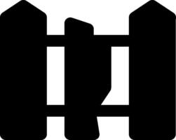 broken fence icon design, 32px size vector