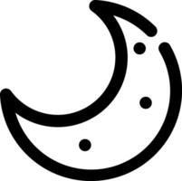 half moon icon design, 32px size vector