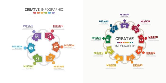 Circle Infographic design. vector