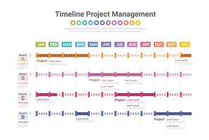 Project plane, Project timeline. vector