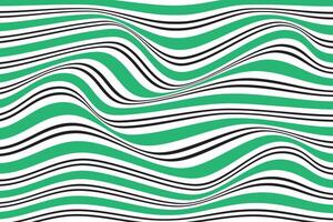 simple abstract green black color horizontal wavy distort line pattern green lines in a square of lines vector