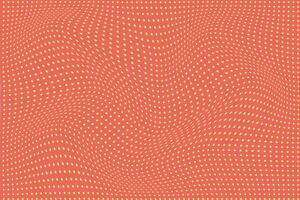 simple abstract lemonade color small polka dot wavy distort pattern on banana split color background the pattern of polka dot vector