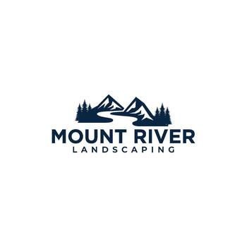 MOUNT LANDSCAPE LOGO vector