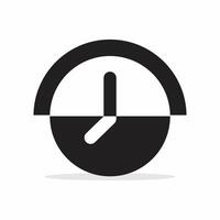 Minimal clock icon design vector