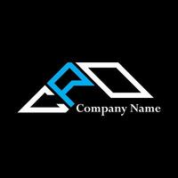 CPO logo design, CPO simple and modern logo. CPO luxurious alphabet design vector