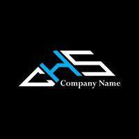 CHS logo design, CHS simple and modern logo. CHS luxurious alphabet design vector