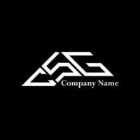 CSG logo design, CSG simple and modern logo. CSG luxurious alphabet design vector