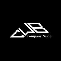 CUB logo design, CUB simple and modern logo. CUB luxurious alphabet design vector