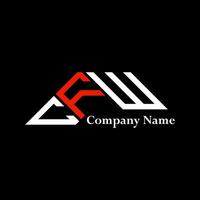 CFW logo design, CFW simple and modern logo. CFW luxurious alphabet design vector