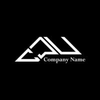 CJU logo design, CJU simple and modern logo. CJU luxurious alphabet design vector