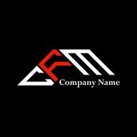 CFM logo design, CFM simple and modern logo. CFM luxurious alphabet design vector