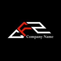CFZ logo design, CFZ simple and modern logo. CFZ luxurious alphabet design vector