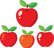 Apple Designs Detailed and Scalable Artwork Illustration for Various Applications vector