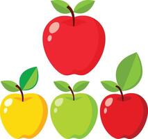 Apple Art Illustration Design for Print and Web High-Resolution Illustrations for Sale vector