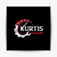 Design Kurtis Garage Service logo design icon suistable for business automotive service solutions element vector