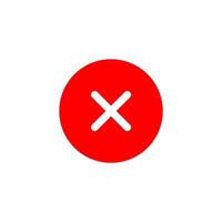 Close icon. Cross icon. Delete vector