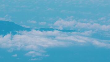 Serene Cloudscape with Distant Mountains video
