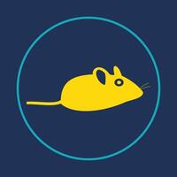 Pet mouse trendy icon ethical abstract illustration colorful artwork beautiful design vector