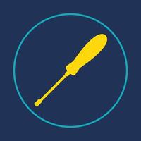 Screw Driver trendy icon ethical abstract illustration colorful artwork beautiful design vector
