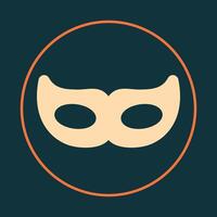 Eyes Mask trendy icon honest abstract illustration colorful artwork beautiful design vector