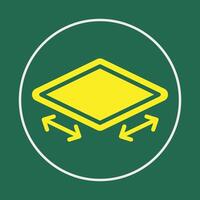 Floor size trendy icon nice abstract illustration colorful artwork beautiful design vector