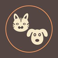Pets trendy icon respectable abstract illustration colorful artwork beautiful design vector