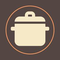 Pot trendy icon respectable abstract illustration colorful artwork beautiful design vector