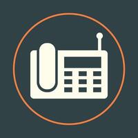 Wireless Landline trendy icon noble abstract illustration colorful artwork beautiful design vector