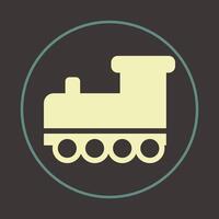 Toy Train trendy icon decent abstract illustration colorful artwork beautiful design vector