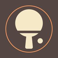 Pin pong trendy icon respectable abstract illustration colorful artwork beautiful design vector