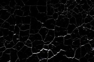 Distressed Crack Texture Overlay Image Isolated on Black Background photo