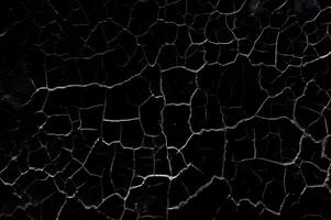 Distressed Crack Texture Overlay Image Isolated on Black Background photo