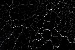 Distressed Crack Texture Overlay Image Isolated on Black Background photo