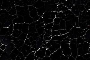 Distressed Crack Texture Overlay Image Isolated on Black Background photo