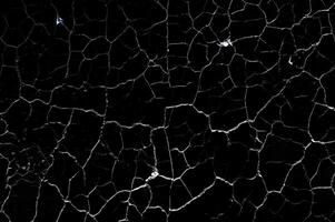 Distressed Crack Texture Overlay Image Isolated on Black Background photo