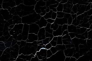 Distressed Crack Texture Overlay Image Isolated on Black Background photo