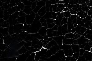 Distressed Crack Texture Overlay Image Isolated on Black Background photo