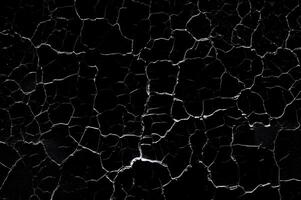 Distressed Crack Texture Overlay Image Isolated on Black Background photo