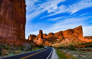 Erosion red rocks. Canyonlands National Park is in Utah near Moab, US photo