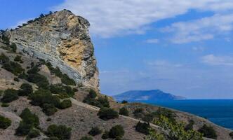 Eastern Crimea, view of the coastal mountains and rocks near Cape Kapchik, Novyi Svet photo