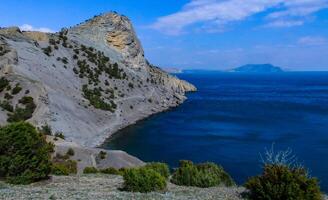 Eastern Crimea, view of the coastal mountains and rocks near Cape Kapchik, Novyi Svet photo