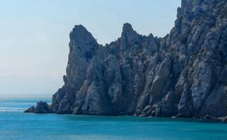 Eastern Crimea, view of the coastal mountains and rocks near Cape Kapchik, Novyi Svet photo