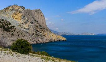 Eastern Crimea, view of the coastal mountains and rocks near Cape Kapchik, Novyi Svet photo