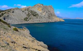 Eastern Crimea, view of the coastal mountains and rocks near Cape Kapchik, Novyi Svet photo