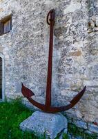 An old iron anchor from the 17th-18th century, recovered from the bottom of the Black Sea photo