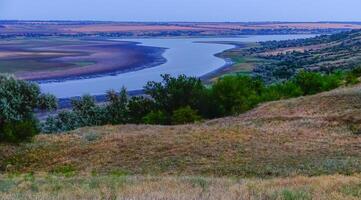 Natural landscape, view of the drying Tiligul estuary in its upper reaches photo